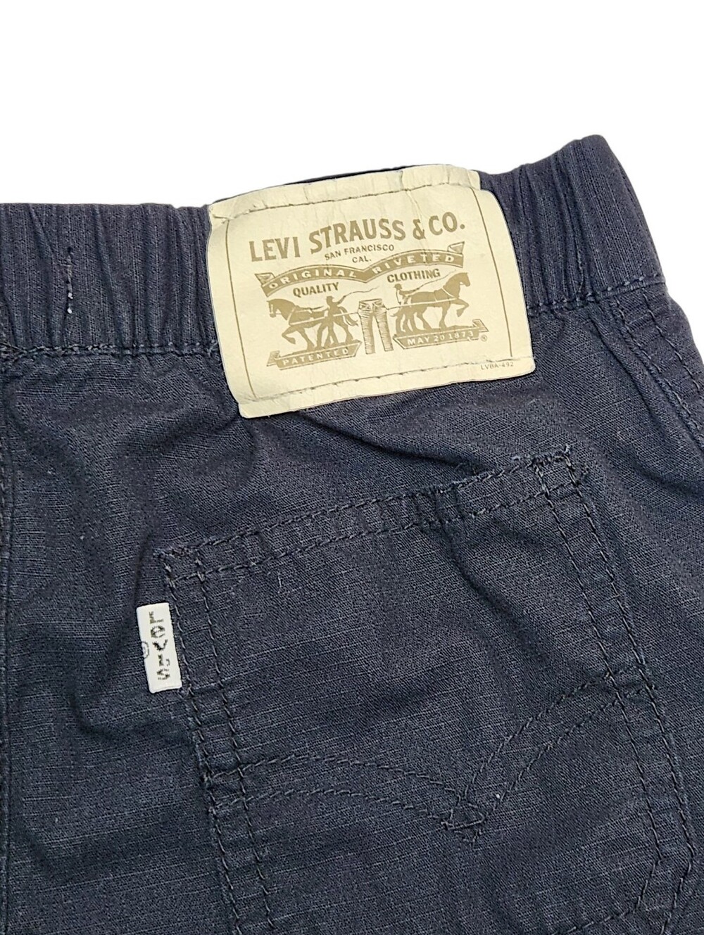 Levi's Little Kids' Black Cargo Short Pull-on 100% Cotton Size 4T (4-5 Years) - Picture 2 of 10